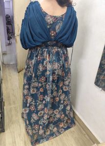 Designer Indo Western Skirt With Cannes &amp; Top