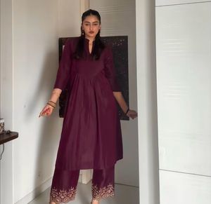 Elegant Maroon Kurta Set