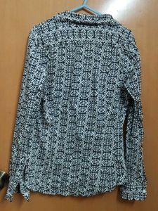 Patterned Button-Down Shirt