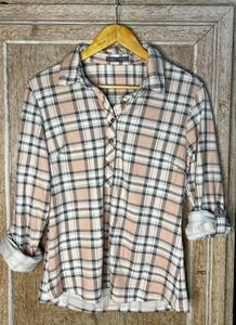 🎀🤭Soft Pink Check Shirt | Casual Wear |