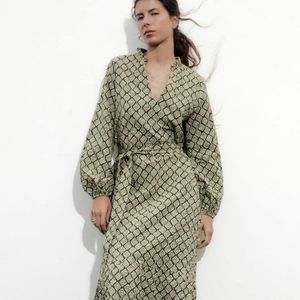 Zara Limited Edition Printed Bohemian Midi Dress
