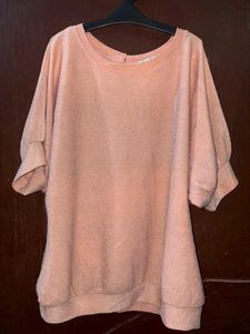 Peach Puff Sleeve Top