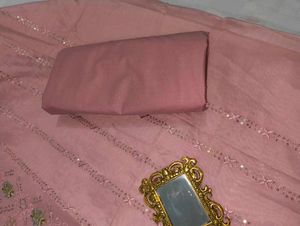 Pink Embroidered Salwar Kameez With Inner