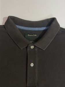 Vintage Massimo Dutti Brown Polo Shirt