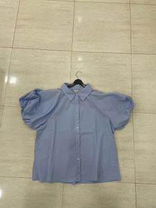 ☁️Ariel Top: Sky Blue Puff Perfection! 💙✨