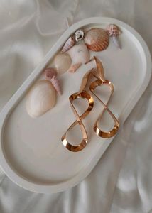 Infinity - Brass Plated Earrings