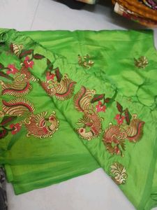 Full Work Half Silk Saree With Readywear Blouse