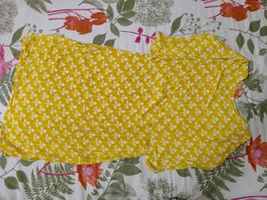 Golden Yellow Embroidery Kurti