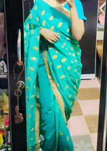 Elegant Blue New Saree
