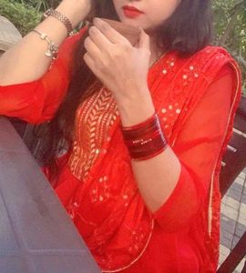 Elegant Red Anarkali Gown With Jhumke Free