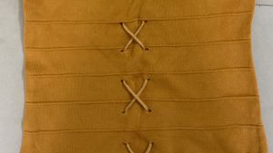 Cute Yellow Lace-Up Top