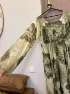 Floral Print Anarkali Dress