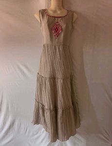 Beautiful Grey &amp; Pink Anarkali Kurti
