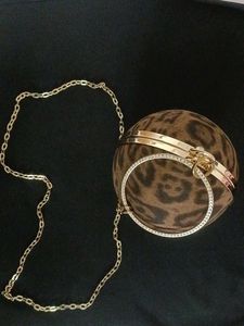 SAVANA💝BRAND NEW Leopard Print Sphere Clutch