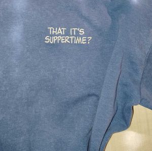 Blue Graphic Sweatshirt