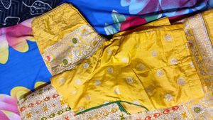 Heavy Mustard Saree 🦋