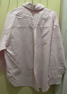 H&amp;M Striped Pink Shirt