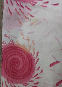 Pink Floral Print Saree