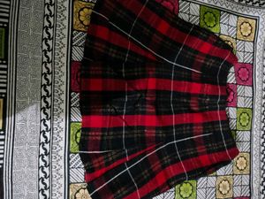 Red &amp; Black Plaid Fabric