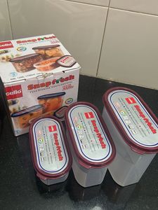 Cello Snapfresh Food Containers (Set of 3)- New