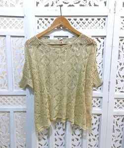 Golden Breeze Crochet Top C