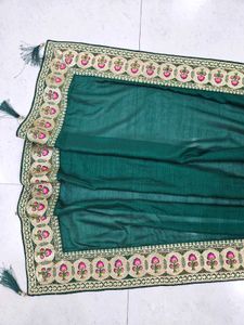without blouse saree