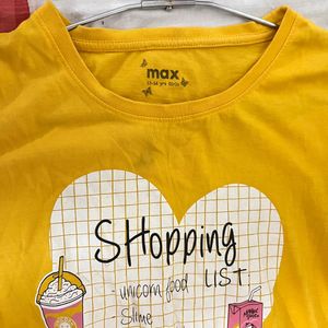 Max Yellow Graphic Tee