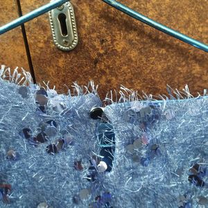 Blue Shimmer Party Top