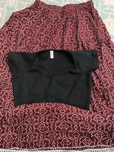 skirt and top