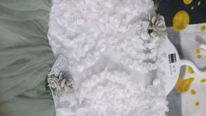 Cute White & Green Dress