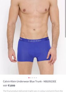 Calvin Klein Trunk For Men Soft.