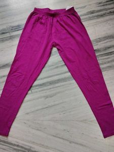 Purple Casual Leggings