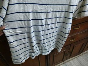 Blue striped t-shirt