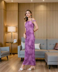 Elegant Purple Maxi Dress