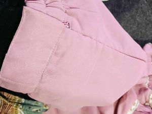 Embroidered Lavender Fabric