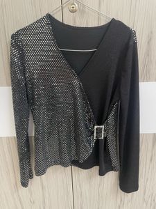 Party Wear black Shiny Gorgeous Top