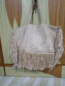 Imported Fringed Mango Tote Bag