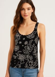CHICO’S Travelers Preety Floral Top For Girls