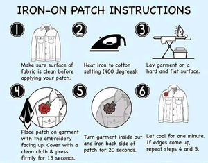 Iron On Applique/Patch- Alien head/Face
