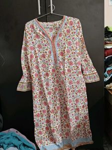 Floral Print Kurta