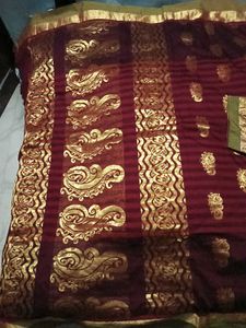 Embellished CottonSilkSaree With Patterned Blous
