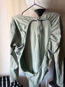 Mango mint Green Bodysuit Top XL Size