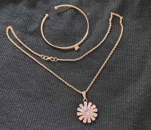 Rose gold pendant chain and Bangle