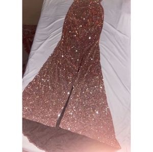 URBANIC Women&#39;s Ruched Sequin Gowns Sexy Spaghetti