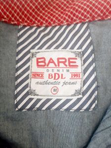 BARE DENIM Front Open Casual Shirt