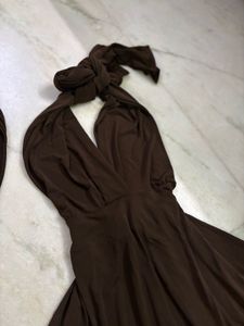 Brown Convertible Dress