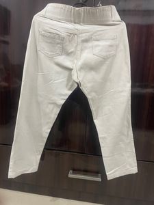 white cream jeans