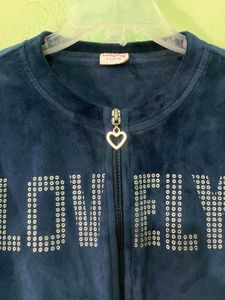 Lovely Blue Velvet Jacket