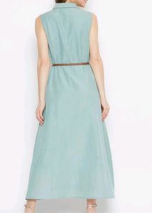 Madame Original Women Dress Ankle Length With Belt