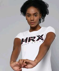 HRX by Hrithik Roshan Training Womer White Tshirt